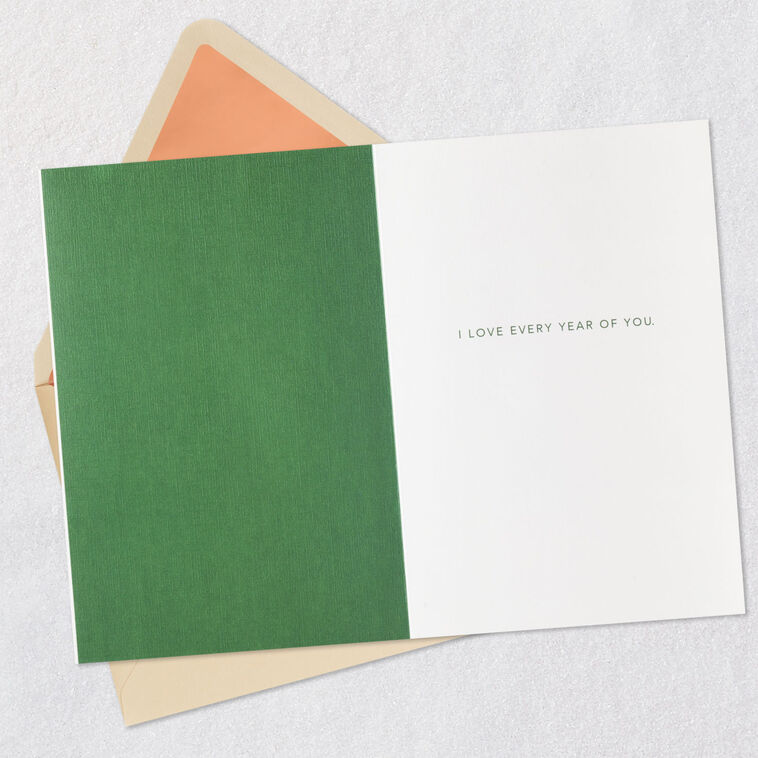Hallmark I Love Every Year Of You Romantic Birthday Card