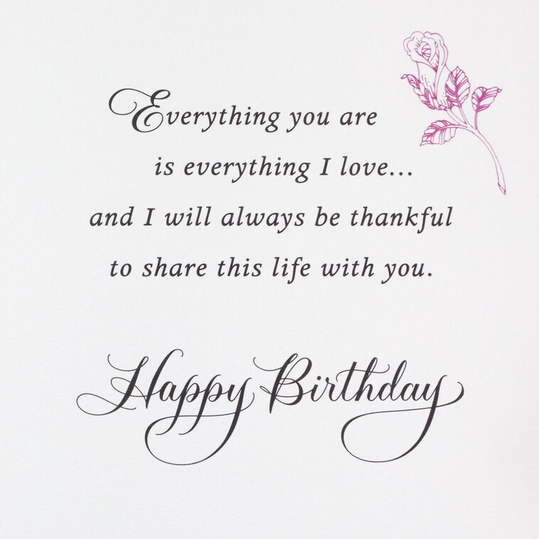 Hallmark I Love Everything About You Birthday Card For Wife