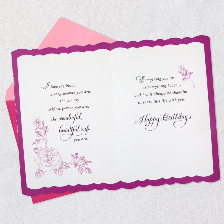 Hallmark I Love Everything About You Birthday Card For Wife