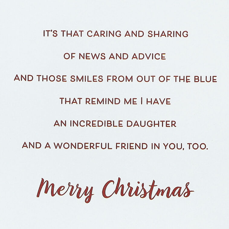 Hallmark I Love How Close We Are Christmas Card For Daughter