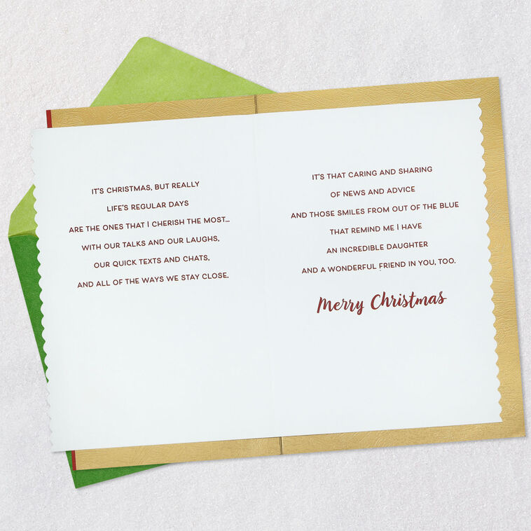 Hallmark I Love How Close We Are Christmas Card For Daughter