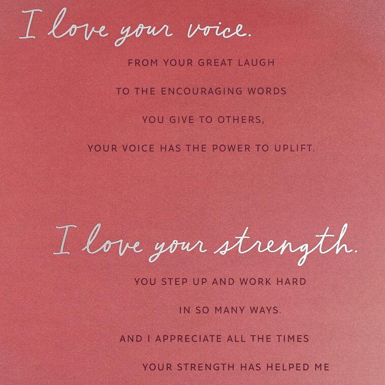 Hallmark I Love So Many Things About You Birthday Card For Wife