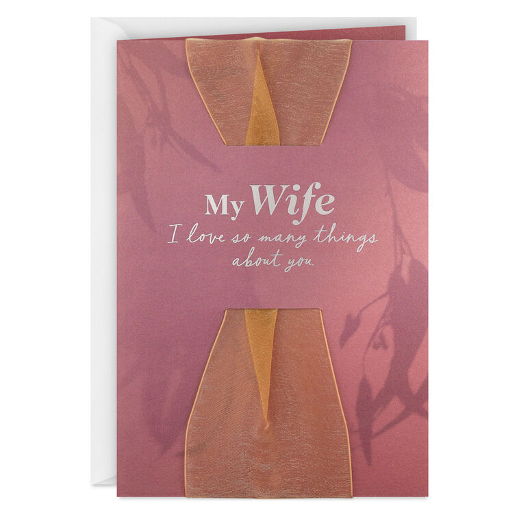 hallmark I Love So Many Things About You Birthday Card for Wife