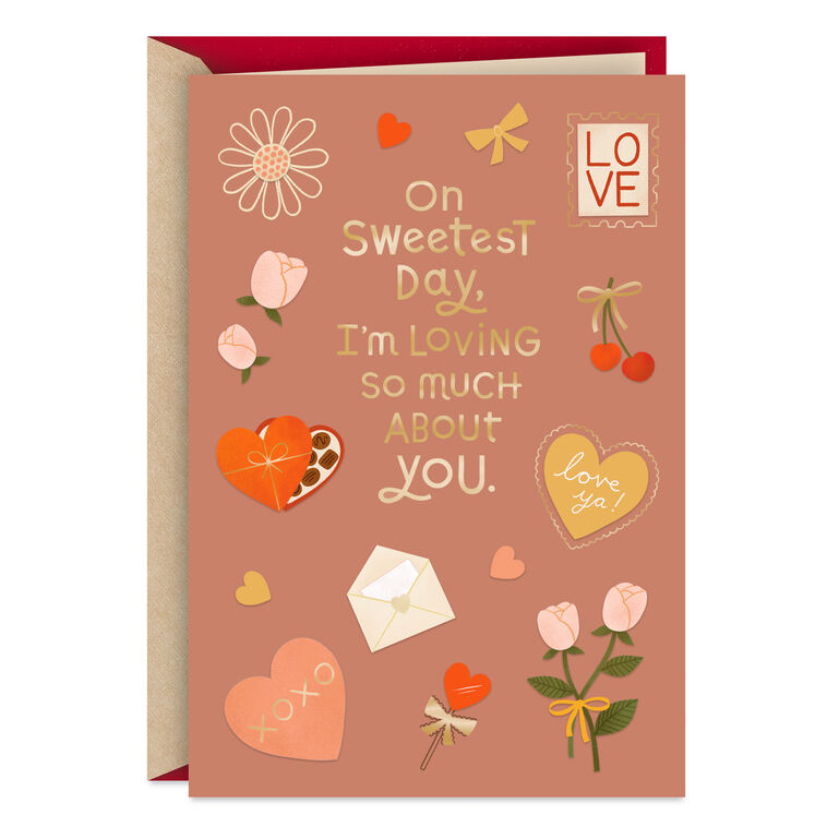 hallmark I Love So Much About You Romantic Sweetest Day Card