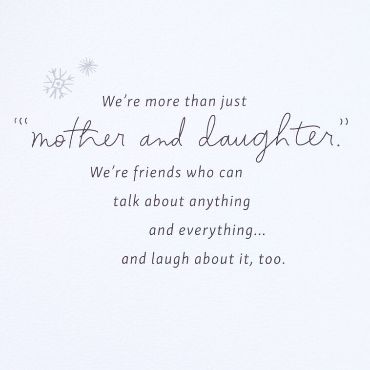Hallmark I Love That We're Close Christmas Card For Mom From Daughter
