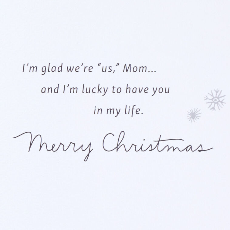 Hallmark I Love That We're Close Christmas Card For Mom From Daughter