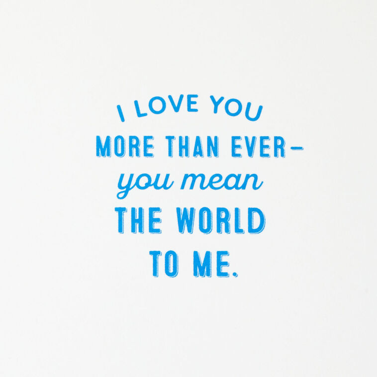 Hallmark I Love You More Than Ever Romantic Love Card