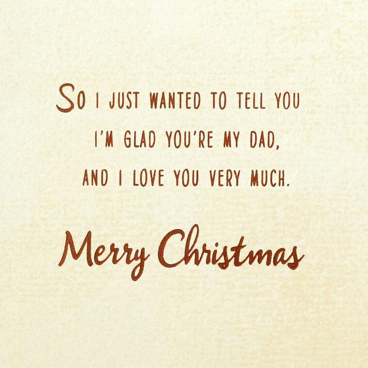 Hallmark I Love You Very Much Christmas Card For Dad