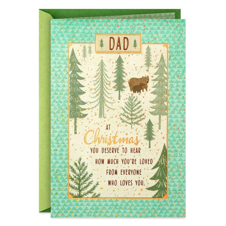 hallmark I Love You Very Much Christmas Card for Dad