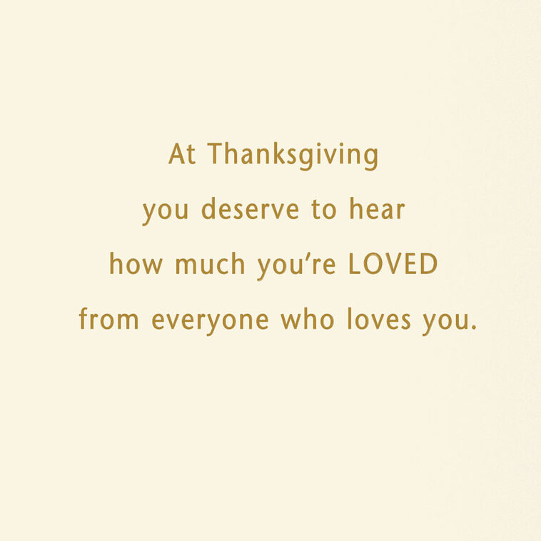 Hallmark I Love You Very Much Thanksgiving Card For Mom