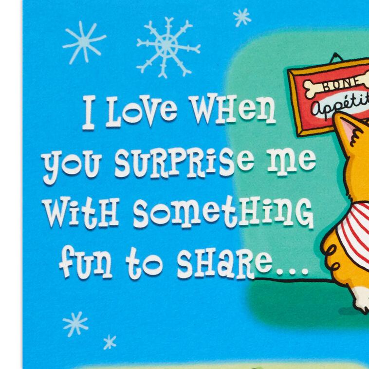 Hallmark I Love You When Funny Pop-Up Christmas Card For Husband