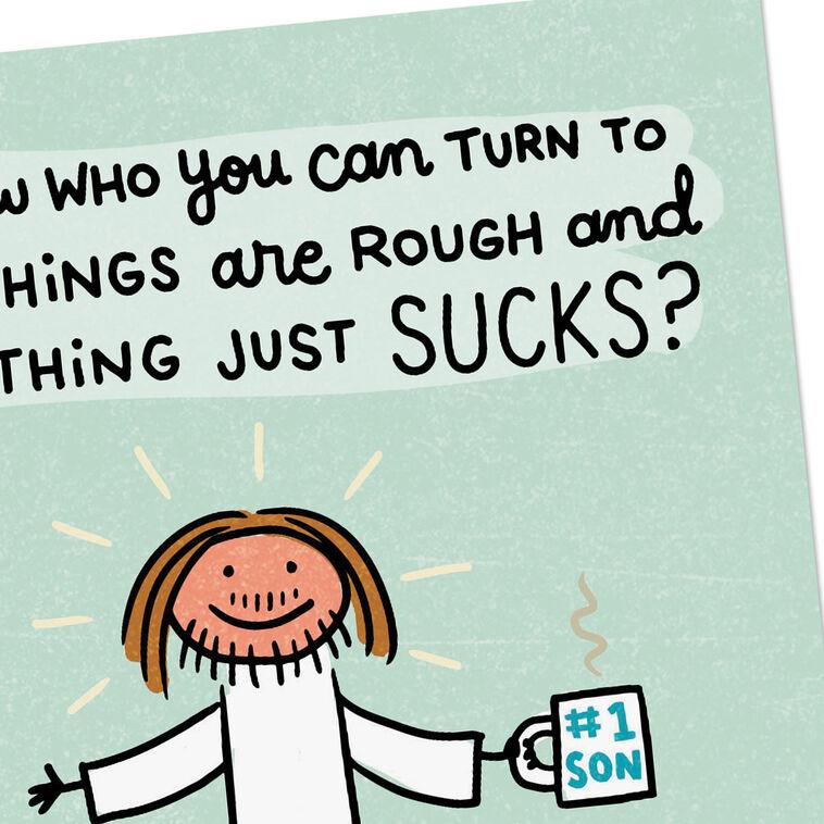 Hallmark I'm Not As Good As Jesus Funny Encouragement Card