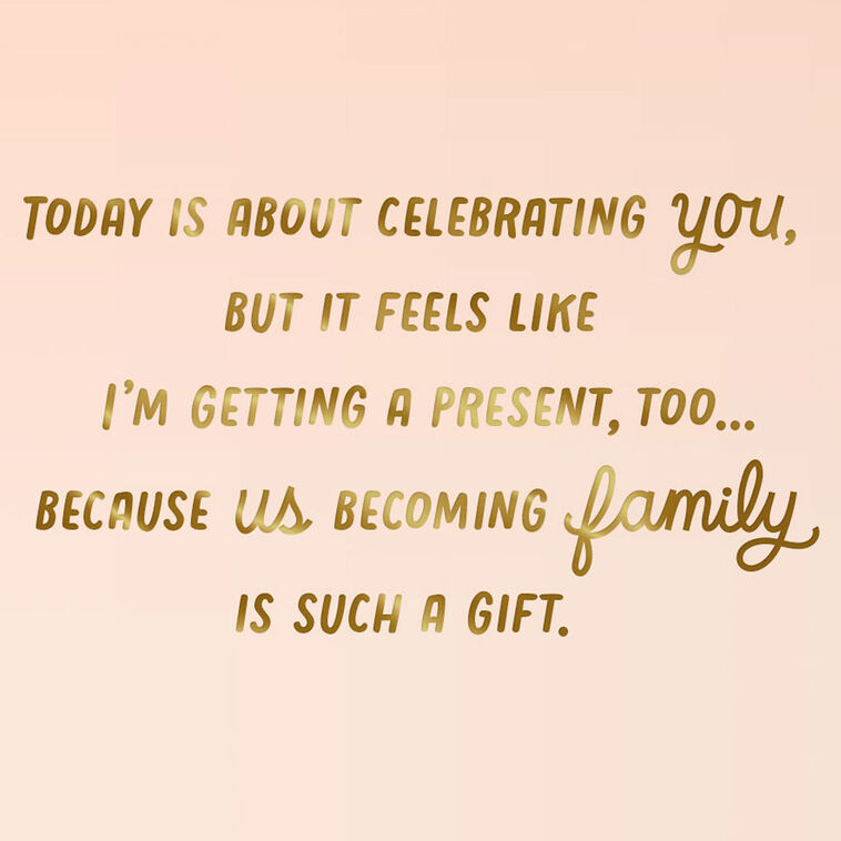 Hallmark I'm So Excited For You Bridal Shower Card For Daughter-in-Law