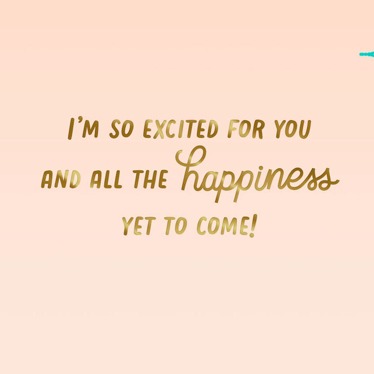 Hallmark I'm So Excited For You Bridal Shower Card For Daughter-in-Law