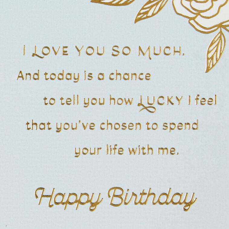Hallmark I'm The Luckiest Man Birthday Card For Wife