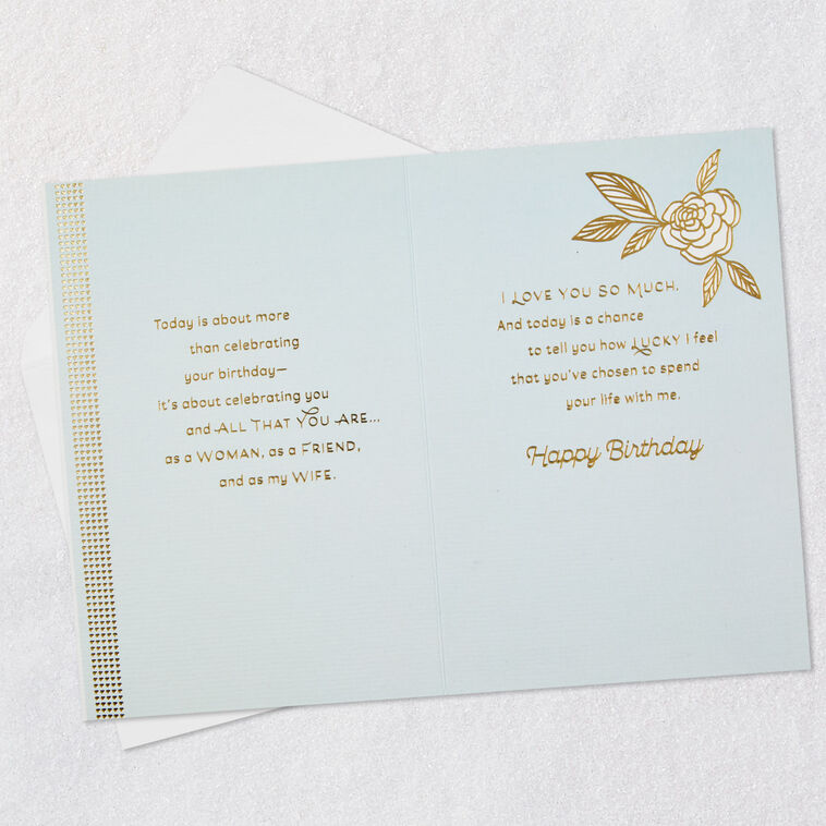 Hallmark I'm The Luckiest Man Birthday Card For Wife