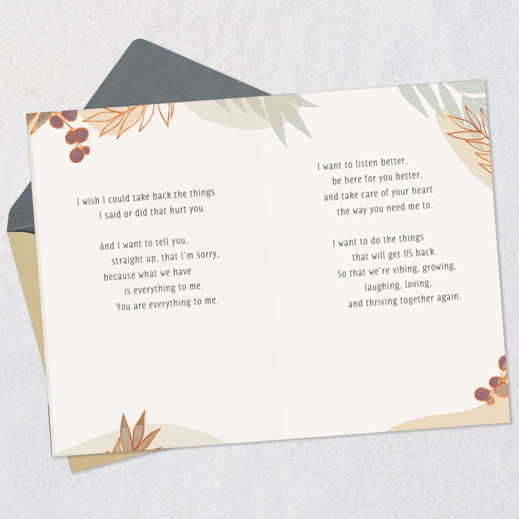 Hallmark I Want To Get Us Back To A Good Place Card