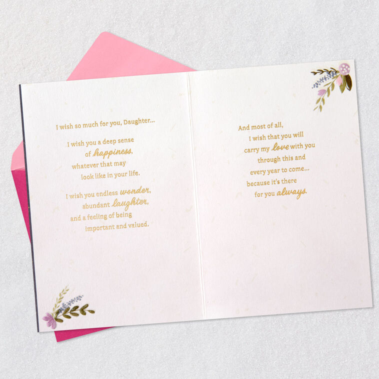 Hallmark I Wish So Much For You Birthday Card For Daughter