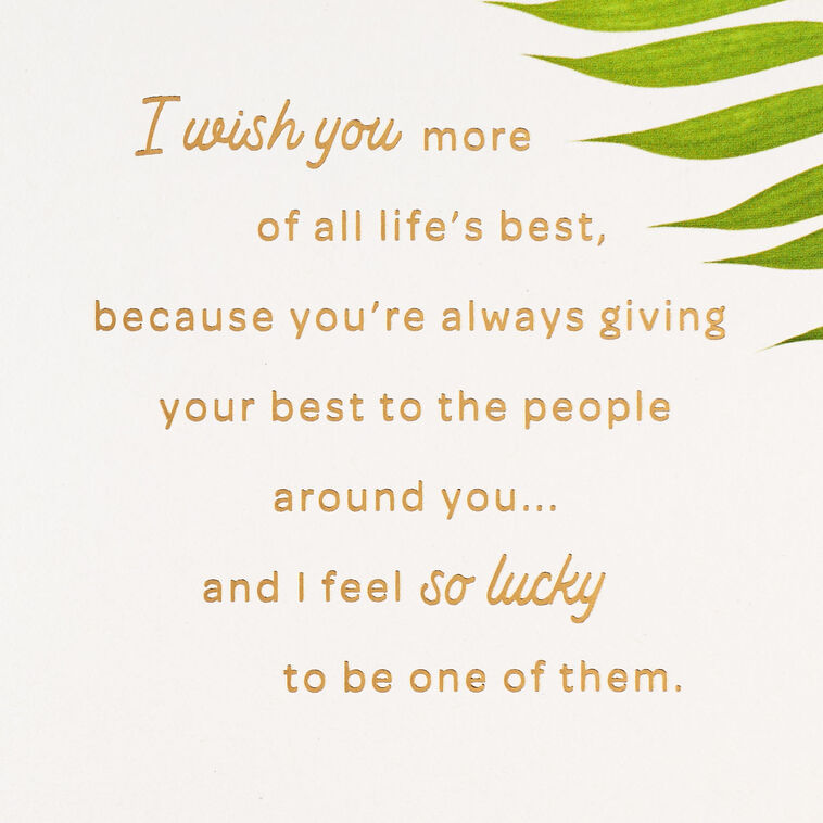 Hallmark I Wish You More Of What Energizes You Birthday Card