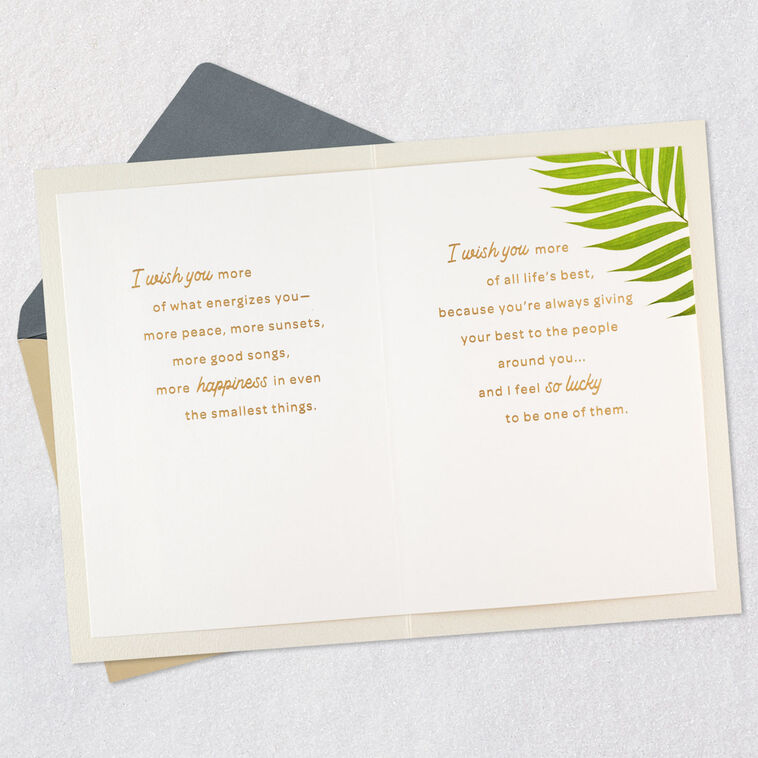 Hallmark I Wish You More Of What Energizes You Birthday Card