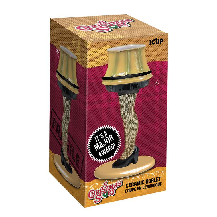 Hallmark ICUP A Christmas Story Leg Lamp Goblet 12 Oz
