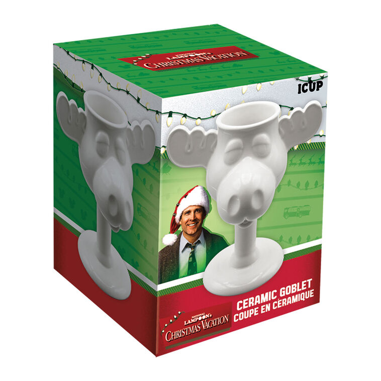Hallmark ICUP National Lampoon's Christmas Vacation Moose Mug Ceramic Goblet 14 Oz