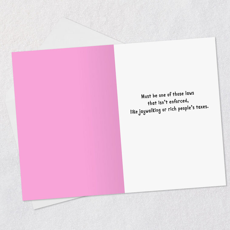 Hallmark Illegal To Look So Good Funny Birthday Card