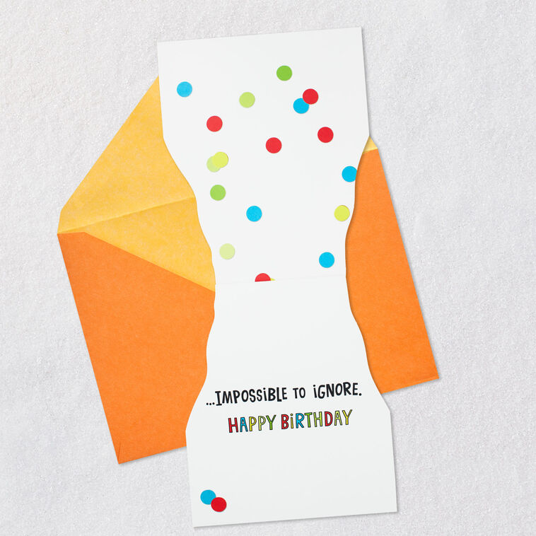 Hallmark Impossible To Ignore Funny Musical Birthday Card With Sound