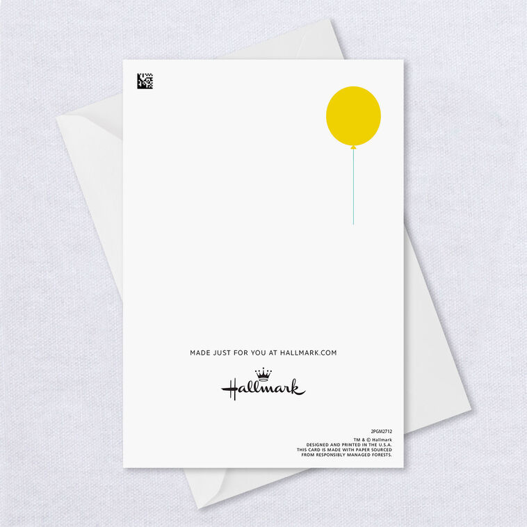 Hallmark Impressed Funny Custom Belated Birthday Card