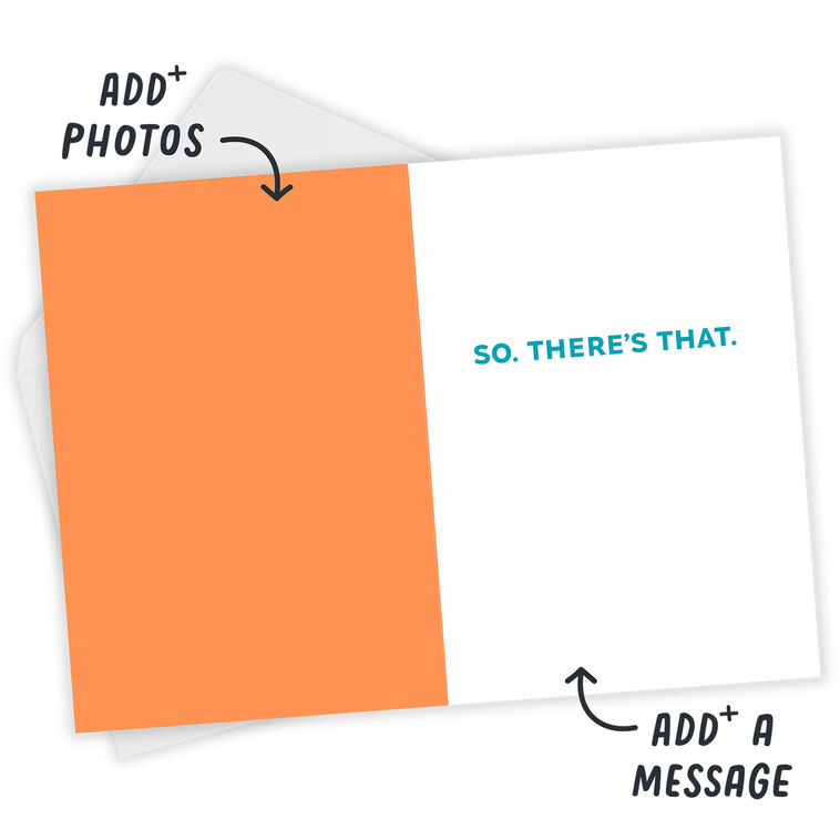 Hallmark Impressed Funny Custom Belated Birthday Card