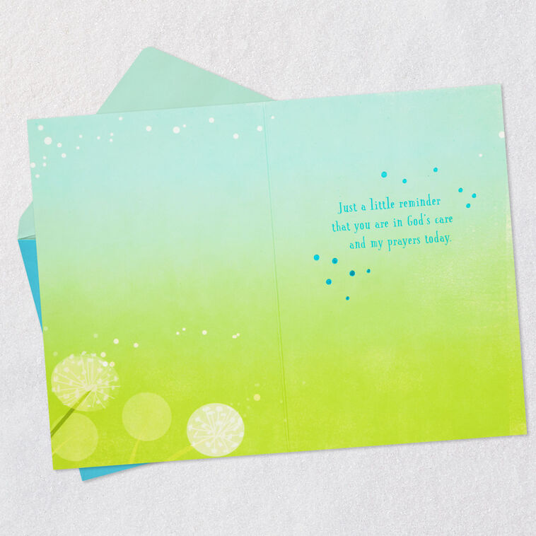 Hallmark In God's Care And My Prayers Religious Support Card