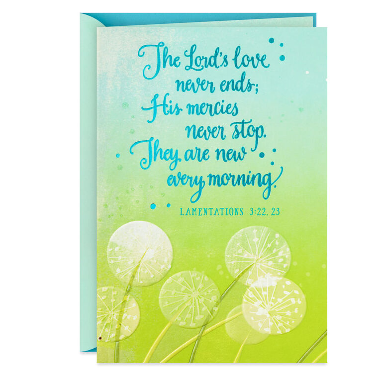 hallmark In God's Care and My Prayers Religious Support Card