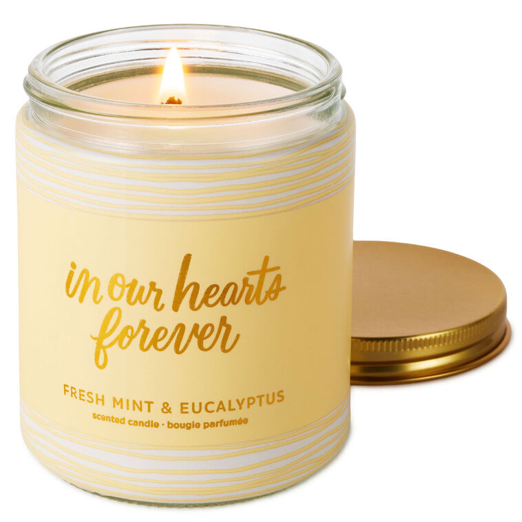 Hallmark In Our Hearts Forever Fresh Mint & Eucalyptus Scented Jar Candle 7 Oz