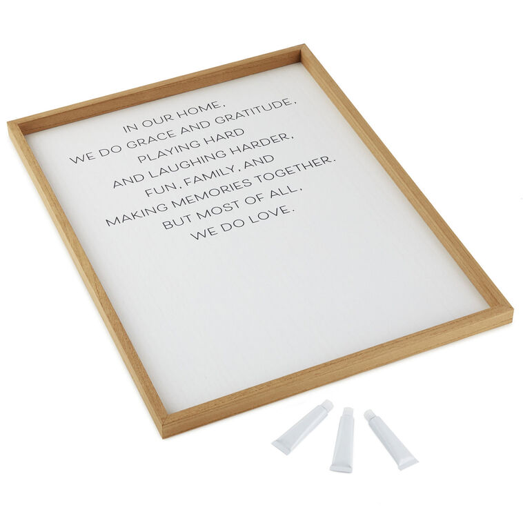 hallmark In Our Home We Do Love Wood Sign Family Handprint Kit