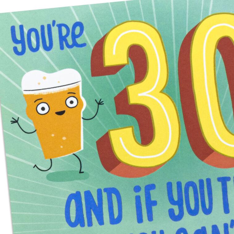 Hallmark In Roman Numerals It’s XXX 30th Pop-Up Birthday Card