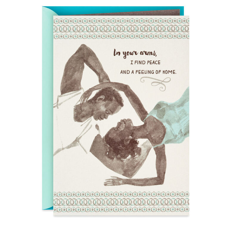 hallmark In Your Arms I Find Peace Romantic Love Card