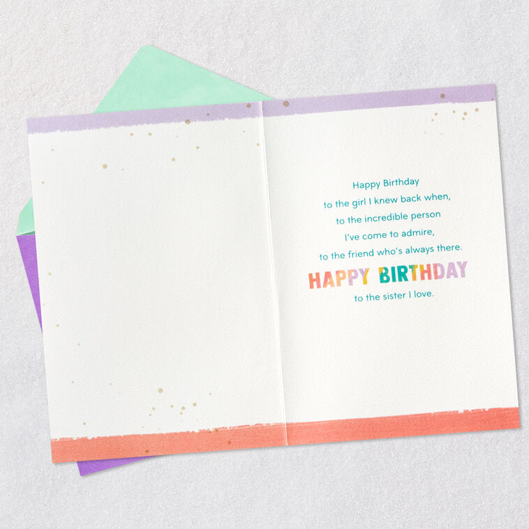 Hallmark Incredible Person I Admire Birthday Card For Sister