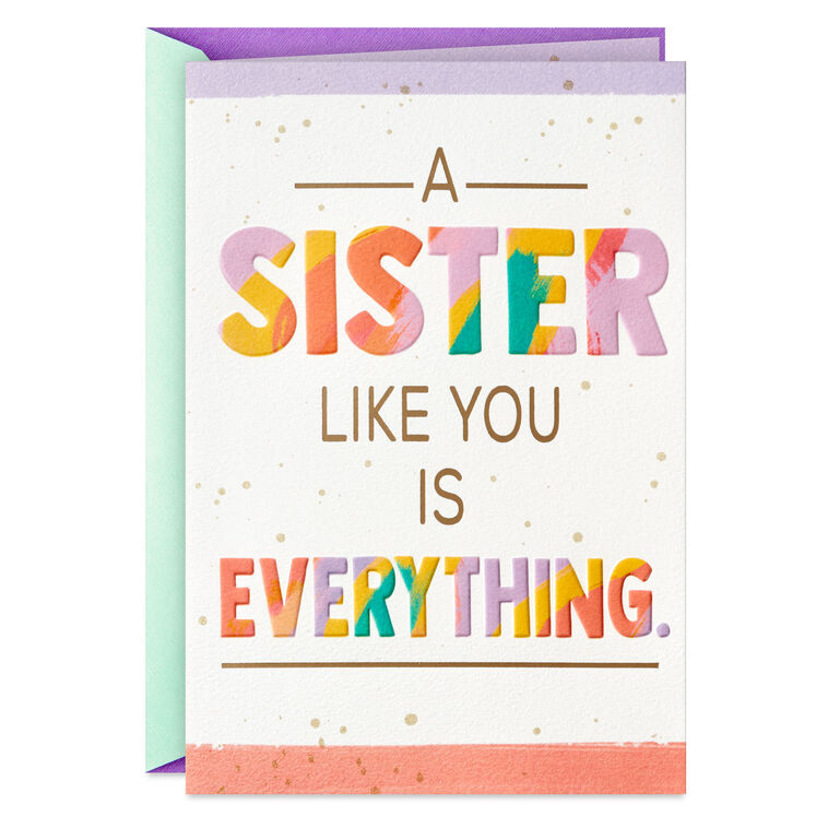 hallmark Incredible Person I Admire Birthday Card for Sister