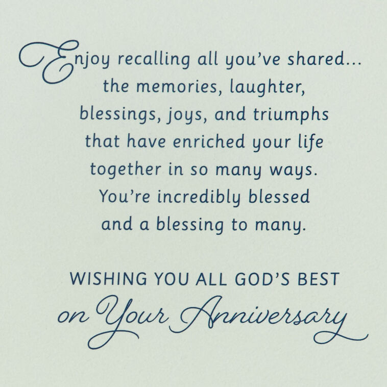 Hallmark Incredibly Blessed Religious Anniversary Card