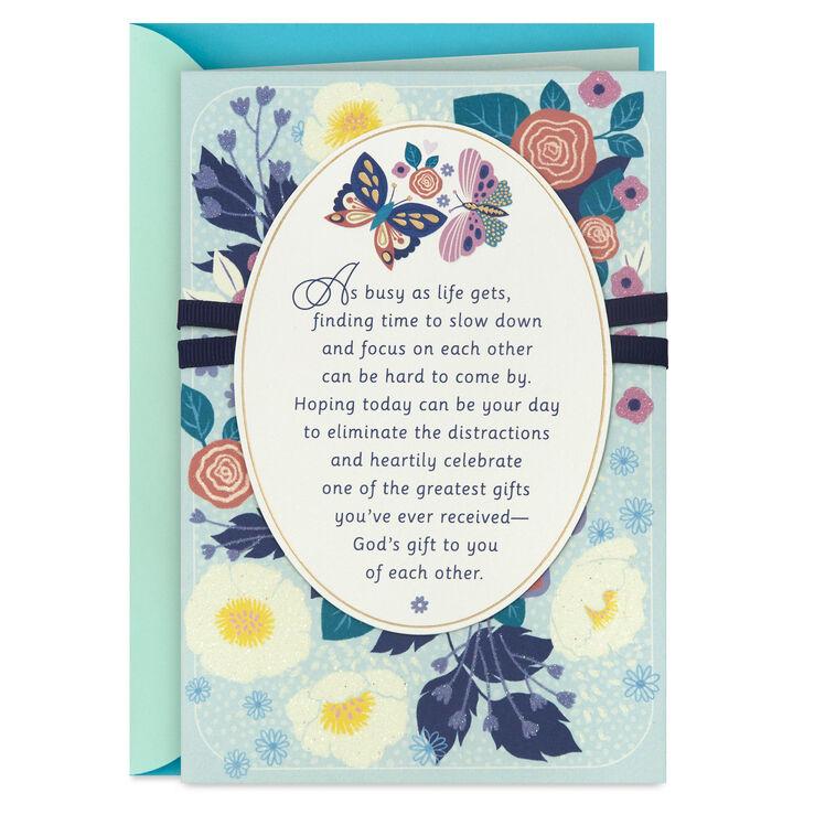 hallmark Incredibly Blessed Religious Anniversary Card