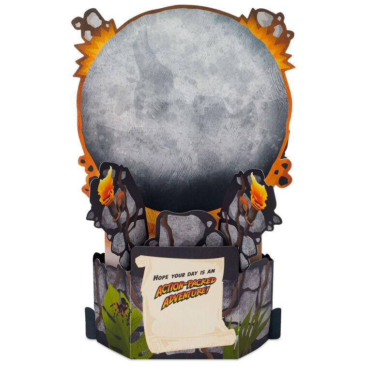 Hallmark Indiana Jones™ Adventure Awaits Today Musical 3D Pop-Up Card With Light