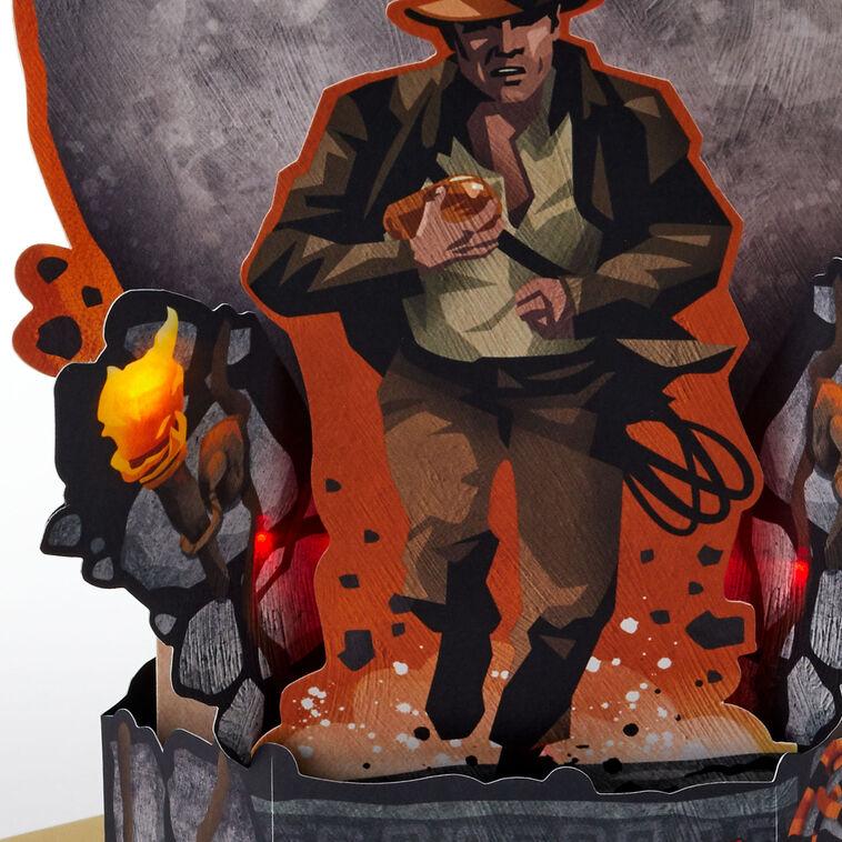 Hallmark Indiana Jones™ Adventure Awaits Today Musical 3D Pop-Up Card With Light
