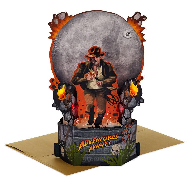 hallmark Indiana Jones™ Adventure Awaits Today Musical 3D Pop-Up Card With Light