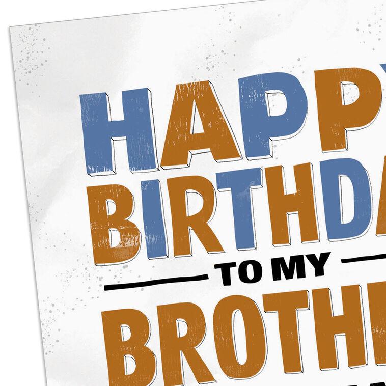 Hallmark Inspirational Dumbass Funny Birthday Card For Brother