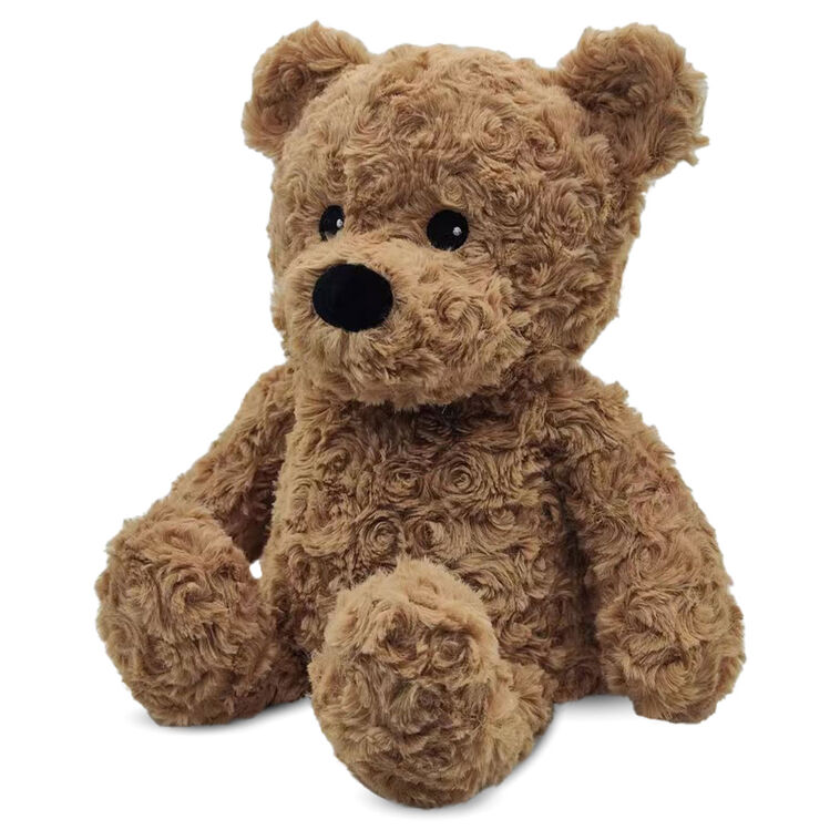 hallmark Intelex Warmies Brown Curly Bear Scented Stuffed Animal 13"