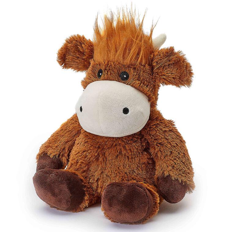 hallmark Intelex Warmies Highland Cow Scented Stuffed Animal 13"