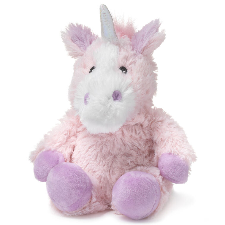 hallmark Intelex Warmies Pink Unicorn Junior Scented Stuffed Animal 9"
