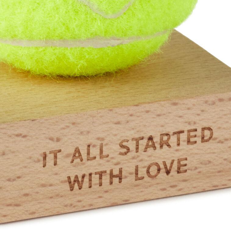 Hallmark It All Started With Love Tennis Ball With Heart