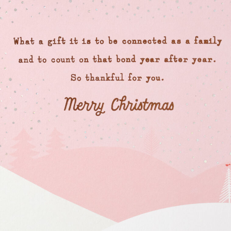 Hallmark It's A Gift To Be Connected As A Family Christmas Card