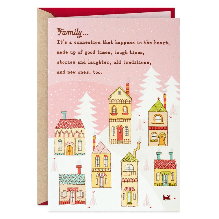 hallmark It's a Gift to Be Connected as a Family Christmas Card